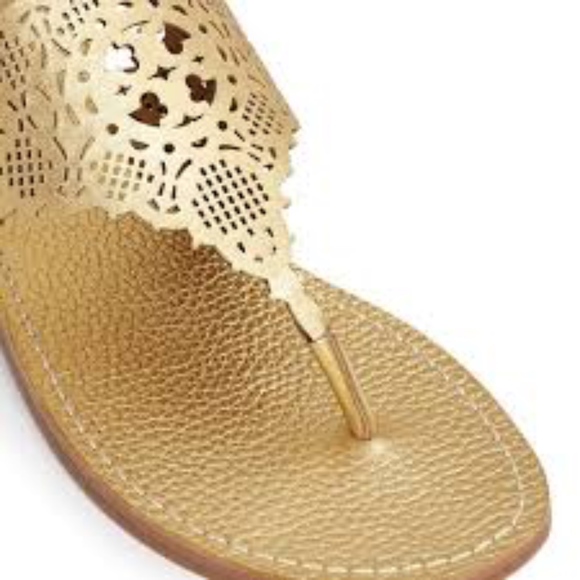 Tory Burch Shoes - Tory Burch Roselle Metallic Thong Sandals